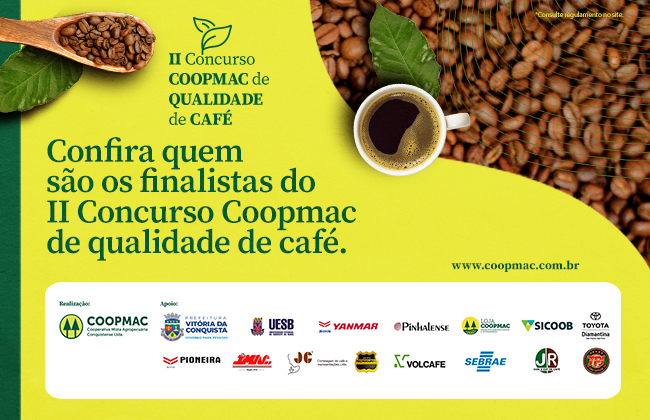 Conheça os finalistas do II Concurso COOPMAC de Qualidade de Café