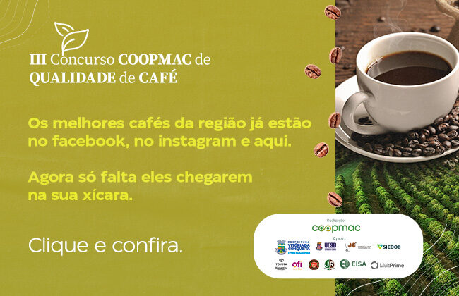 Conheça os campeões do III Concurso COOPMAC de Qualidade de Café